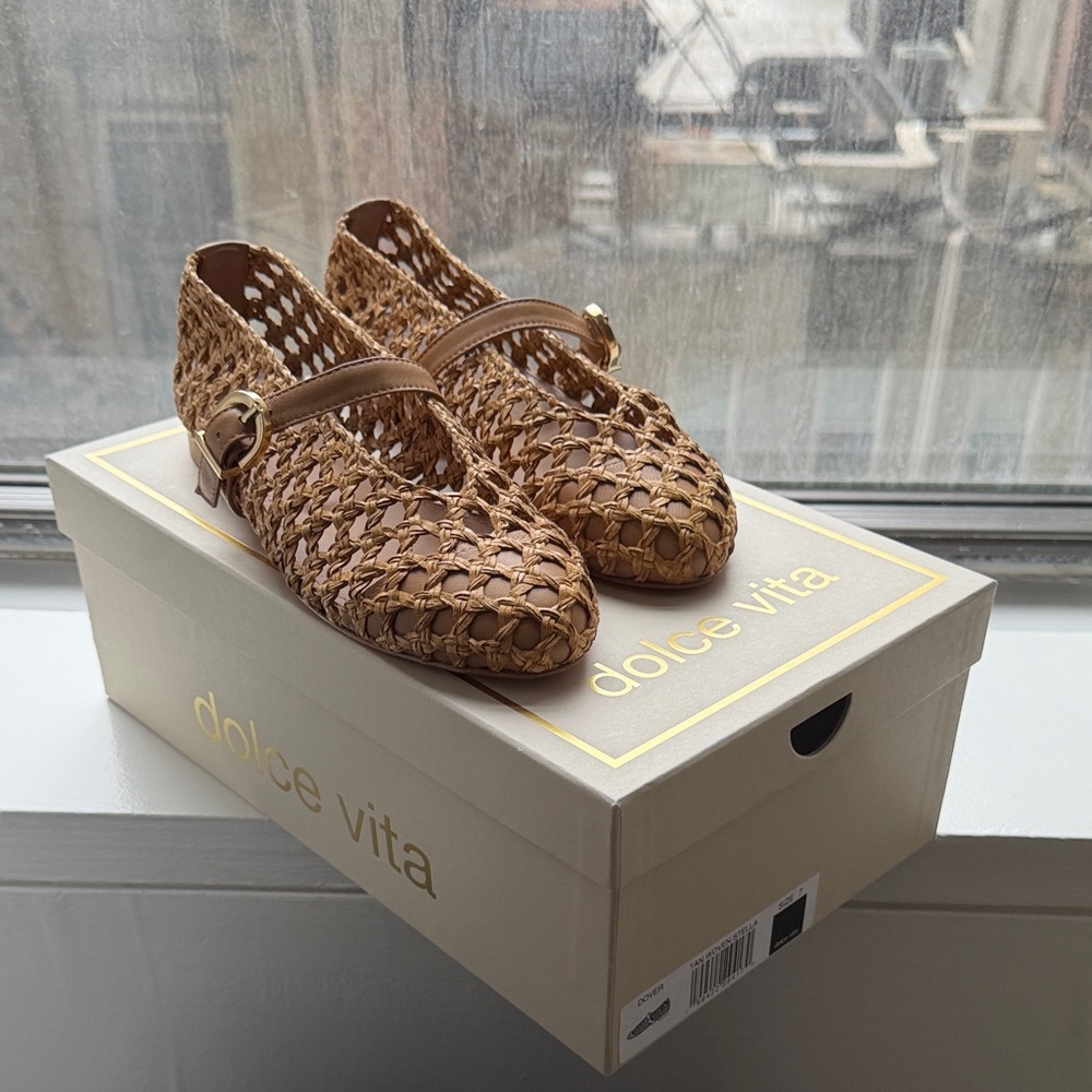 Dolce Vita Tan Woven Loafers